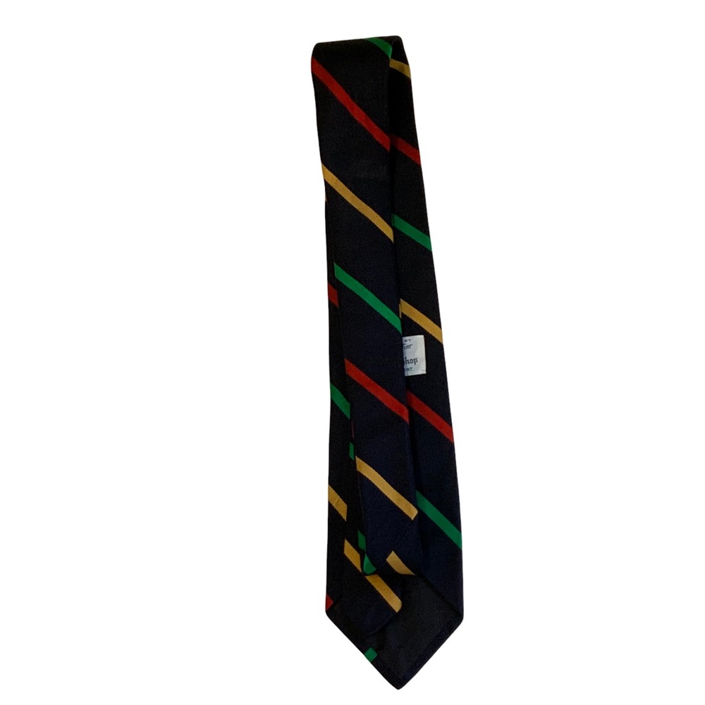 Robert Talbott Vintage Hand Sewn Blue Striped Classic Tie The Gentry Shop - Picture 4 of 5